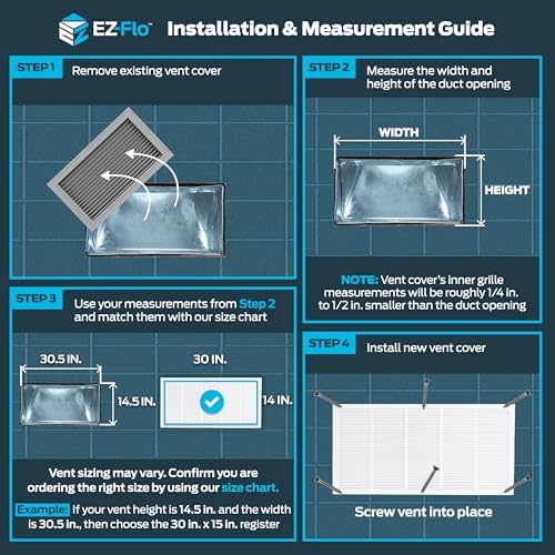 EZ-FLO 30 x 14 Inch Return Air Vent Cover - Image 3