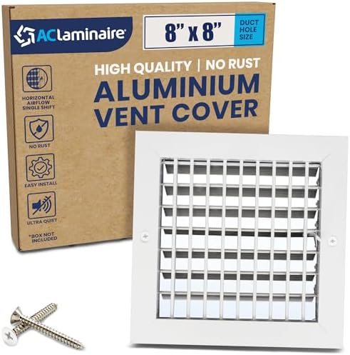 8" x 8" Duct Hole Adjustable Vent Cover by ACLAMINAIRE