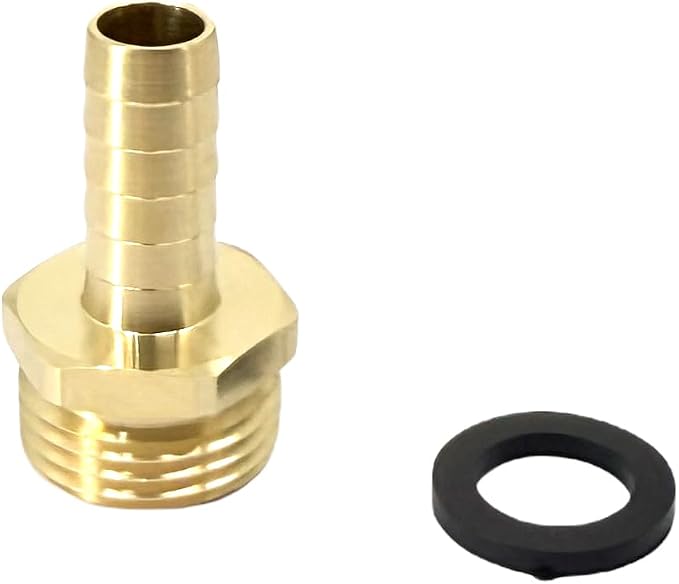 2 Pcs 1/2" PEX Male x 3/4" GHT Male Connector, Brass Pex to GHT Fitting Hose - Image 3