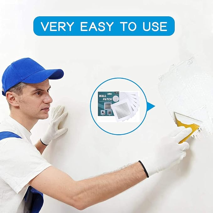 Drywall Repair Patch 8 Inch 6 Pack, Safe Mend Wall Repair Self Adhesive - Image 5
