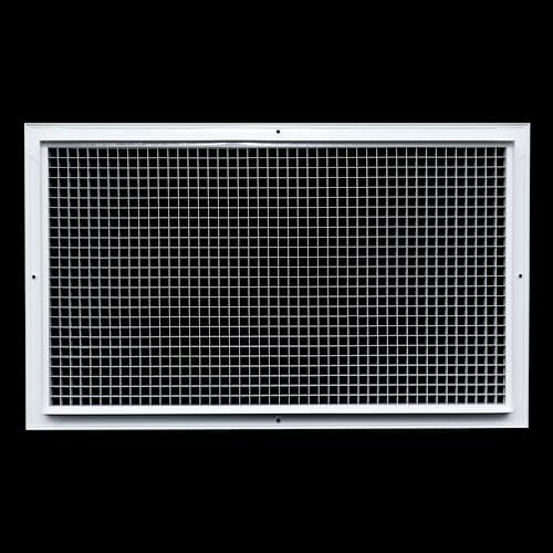 Fits 14x24 and 24x14 Duct Opening | Aluminum Eggcrate Return Air Grille | Low - Image 5