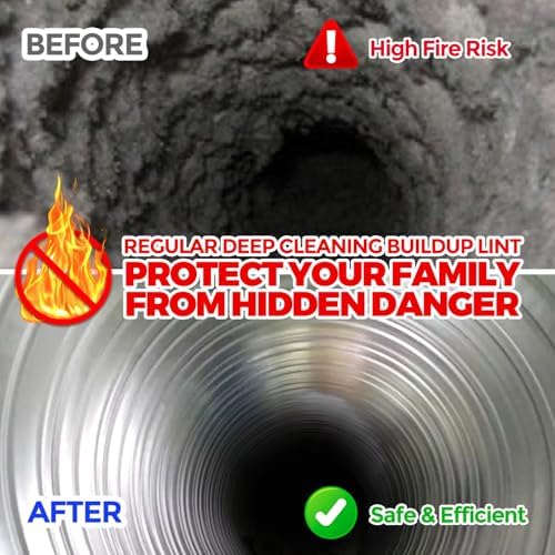 Holikme Dryer Vent Cleaner Kit - 35Ft Flexible Lint Brush - Image 5