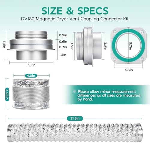 DV180 Magnetic Dryer Vent Coupling Connector Kit - Image 2