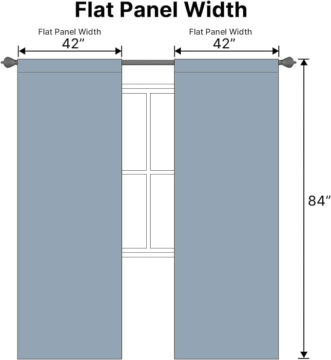 H.VERSAILTEX Blackout Curtains Thermal Insulated Window Treatment Panels Room - Image 7