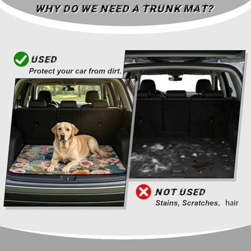Rooster Floral Camping Trunk Mat 29"x39" - Image 4