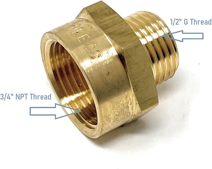 G Thread Male to NPT Female Adapter | Lead-Free)) - Image 3