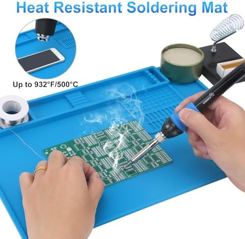 STREBITO Soldering Mat Electronics Repair Mat, Silicone Work Mat 13.8"x9.9" - Image 3