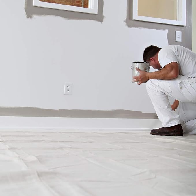 Trimaco 51129 SuperTuff Drop Cloth, 6-feet x 9-feet, 54 Sq Ft - Image 3