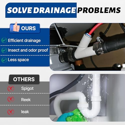 Compatible with WP164020 Dishwasher Drain Hose Adapter Air Gap Kit – Reverse - Image 5