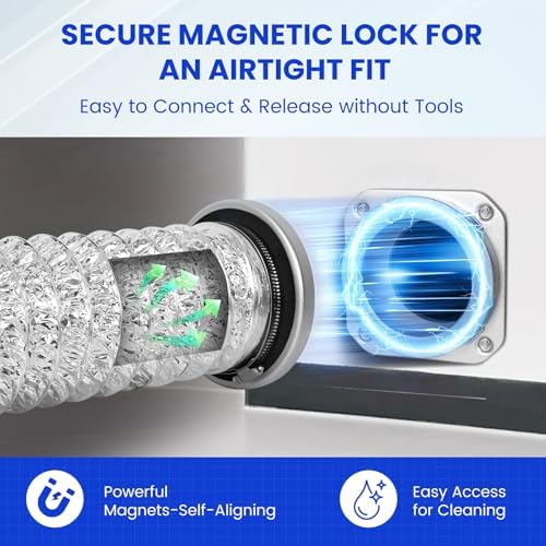 Magnetic Dryer Vent Connector Kit Dryer Vent Hose - Image 2
