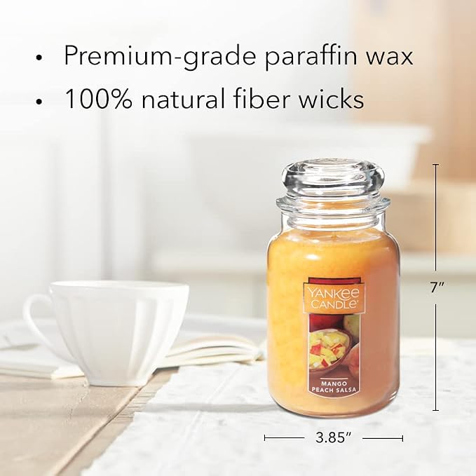 Yankee Candle Mango Peach Salsa Large Classic Jar Candle - Image 4