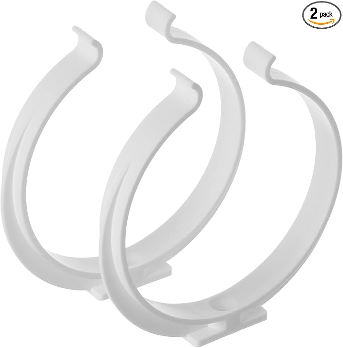 4 Inch Plastic Pipe Clamp Holder Brackets 2 Pack – Wall and Ceiling Mount Air by LIRAST