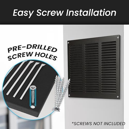 Repa Market 16x8 Inch Scratch Resistant Anthracite Air Vent Cover Galvanized - Image 5