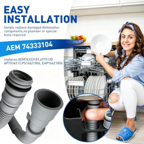 AEM74333104 Dishwasher Drain Hose Replacement - Image 4