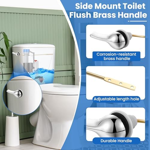 Saillong Universal Toilet Flusher Replacement Kit, Fill Valve, 2-Inch Flapper - Image 5
