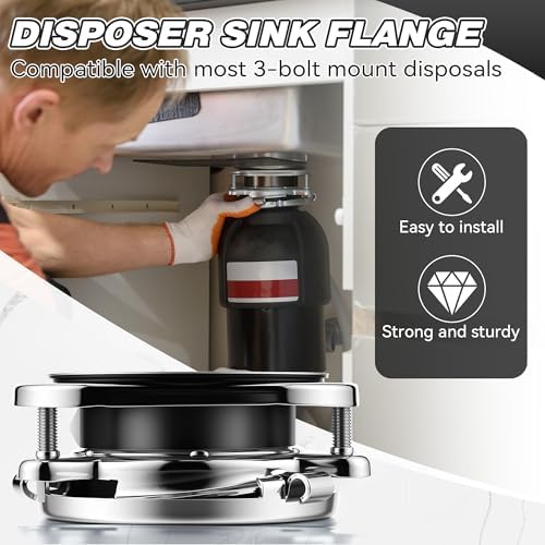 Garbage Disposal Flange Kit, Fit 3 1/2" Sink Drain Hole - Image 3
