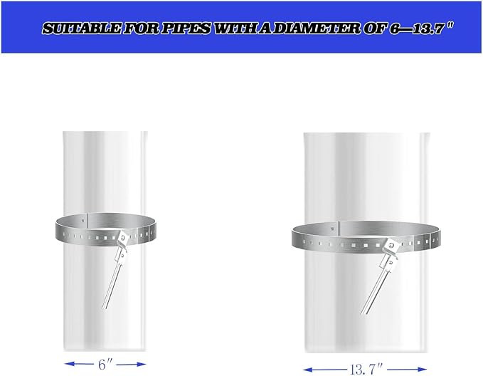 Diameter Stove Pipe Stainless Steel Roof Bracket Support Kit Adjustable - Image 4