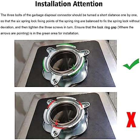 Black Garbage Disposal Flange and Stopper - Image 5