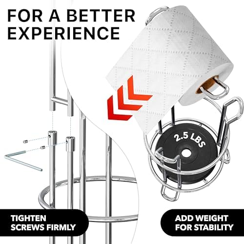 Simple Houseware Bathroom Toilet Paper Storage Holder Stand Shelf - Image 4