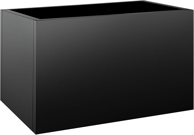 40"x16"x24" Steel Planter Box, Metal Large Rectangular Planter | Long Planter by Meyoppm