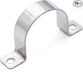 1-9/16 In. Conduit Clamps Two Hole Metal Clamp Stainless Steel U Bracket by Unknown