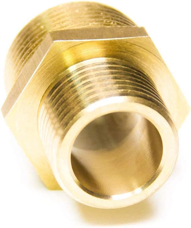 Joywayus 1/2" G Thread Male × 3/4" NPT Thread Male Brass Pipe Fitting Adapter - Image 6