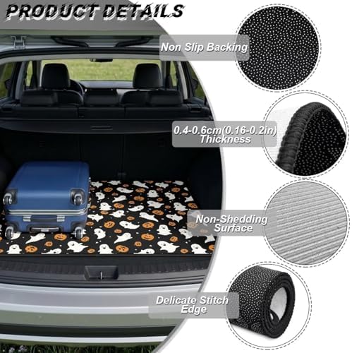 Ghost Pumpkin Trunk Mat Universal Waterproof Cargo Liner Heavy Duty Non-Slip - Image 6