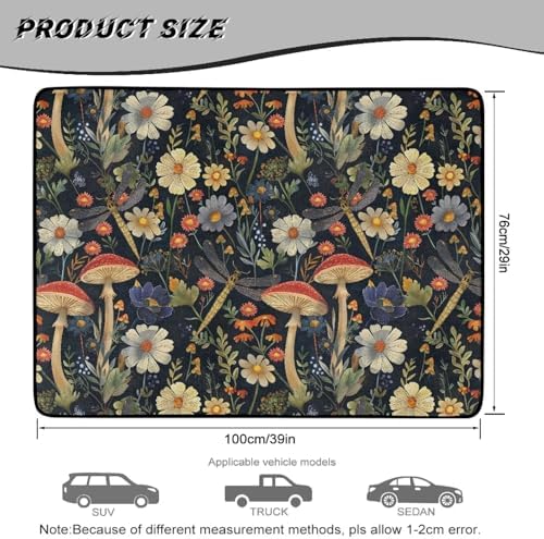 ELEQIN Cargo Mats for Back of SUV Sedan Truck, All Weather Heavy Duty Trunk Mat - Image 7