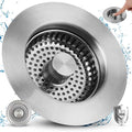 3-in-1 Kitchen Sink Strainer Stopper Combo, Universal Fit, All Metal by Greatcomfortathome