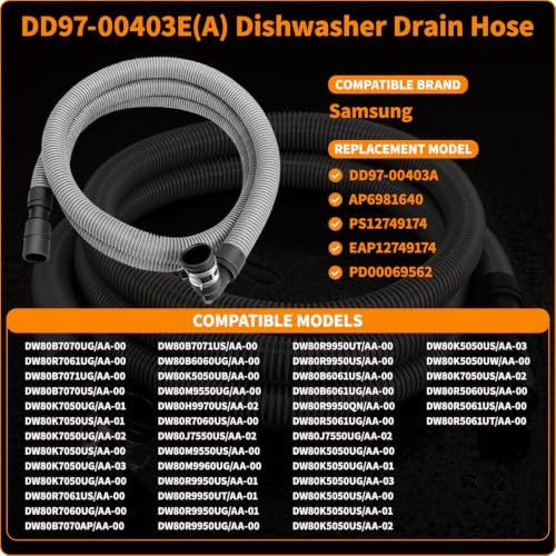 DD97-00403E Dishwasher Drain Hose - Image 3