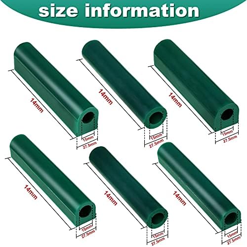 Nuanchu 6 Pcs Carving Wax Ring Tube Green - Image 2