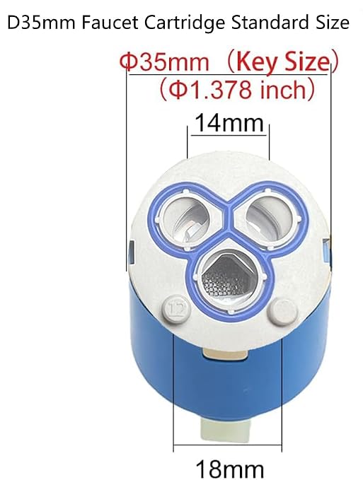 SEDAL Diameter 35mm Ceramic Faucet Cartridge Replacement | Fits Single Handle - Image 3