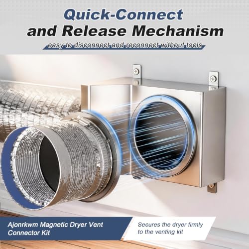 Magnetic Dryer Vent Connector Kit Self-Aligning DV90 - Image 3