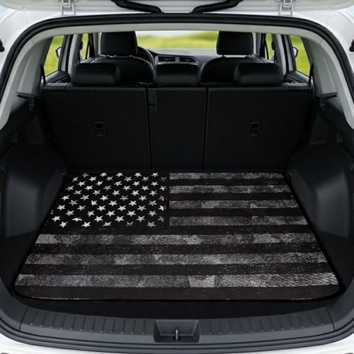 Black Flag Car Trunk Mat Universal Fit 29"x39" by Mintulipy