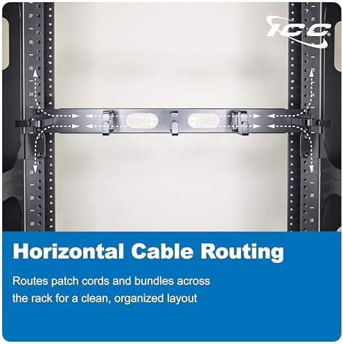 ICC 1U Ring Cable Manager Panel - Image 2