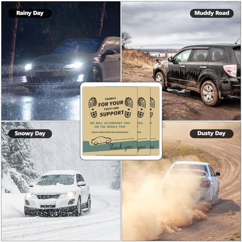 50Pcs Car Paper Floor Mats Khaki Vehicles Disposable Floor Pads - Image 4