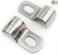 25-Pack Conduit Clamps 14mm, 304 Stainless Steel Single-Hole Pipe Strap by Unknown