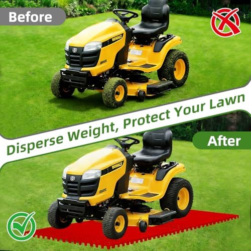 10 Pcs 15.7" x 15.7" Heavy Duty Ground Protection Mats, Interlocking Non-Slip - Image 5