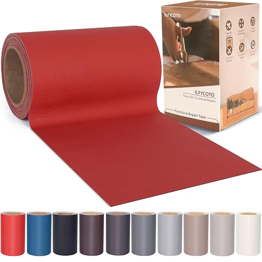 Self Adhesive Leather Repair Patch Tape 4x70 inch, Vinyl Repair Kit, Leather by ALLFORYOU