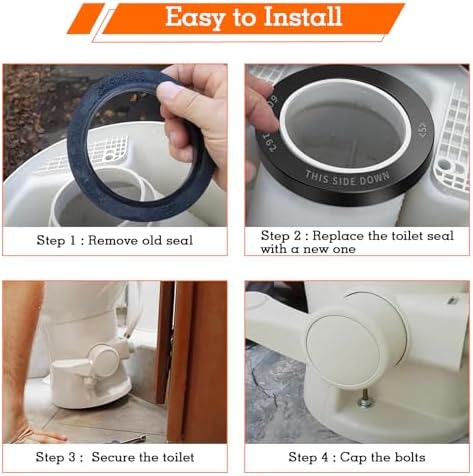 385311652 RV Toilet Seal, RV Toilet Repair Seal Flange Kit - Image 6