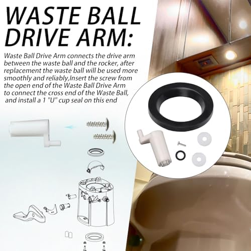42048 Waste Ball Drive Arm Kit, Anti-Leak Sealing, Sewage-Resistant - Image 4