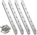 4Pcs Flat Mending Plate, Mending Joining Plates Repair Fixing Bracket Connector by QPINGH