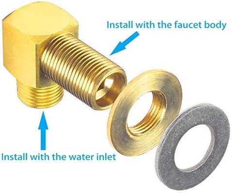 JZBRAIN Installation Kit for Wall Mount Faucet Backsplash Mounted 90 Degree - Image 2