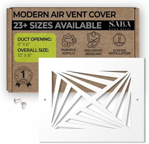 SABA Home Decor White Air Vent Cover by SABAHomeDecor