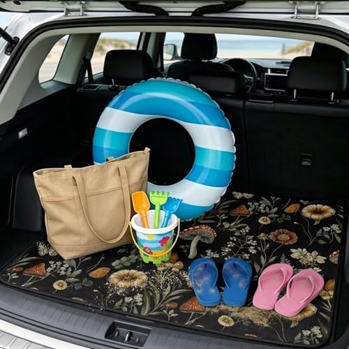 Floral Mushroom Beach Trunk Mat 29"x39" - Image 2