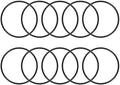 uxcell Nitrile Rubber O-Rings 52mm OD 48mm ID 2mm Width, Metric Sealing Gasket by uxcell