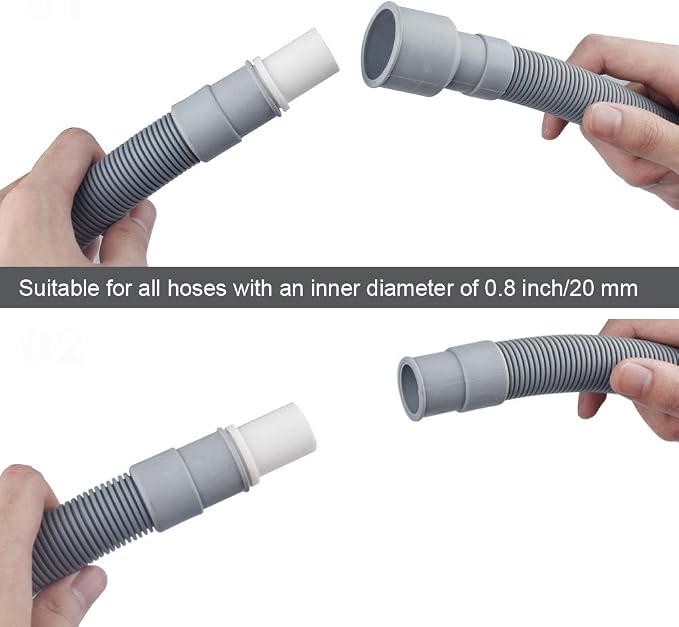 MyLifeUNIT Washing Machine Drain Hose Extension Kit And Universal Washer Drain - Image 3