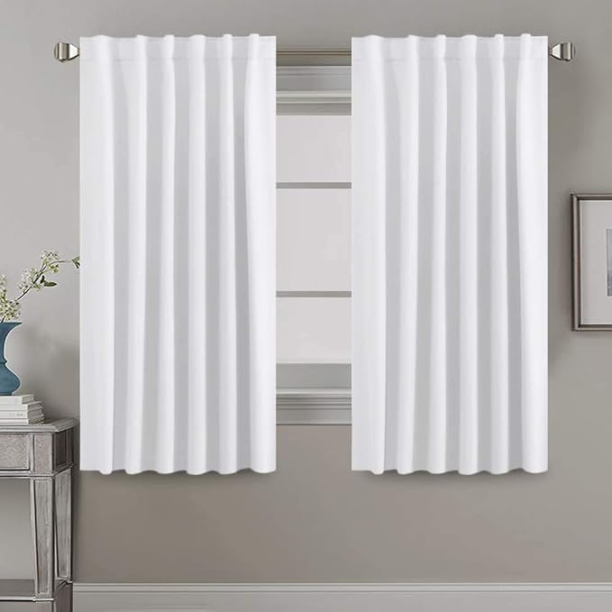H.VERSAILTEX White Curtains Thermal Insulated Window Treatment Panels Room by HVERSAILTEX