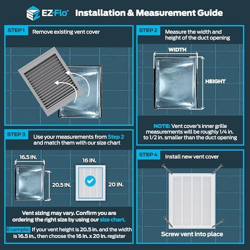 EZ-FLO 16 x 20 Inch Return Air Vent Cover - Image 3