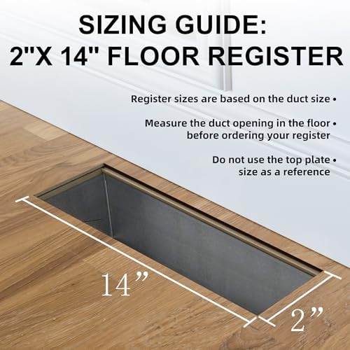 BYEWIRE Floor Register Vents 2x14 - Image 2